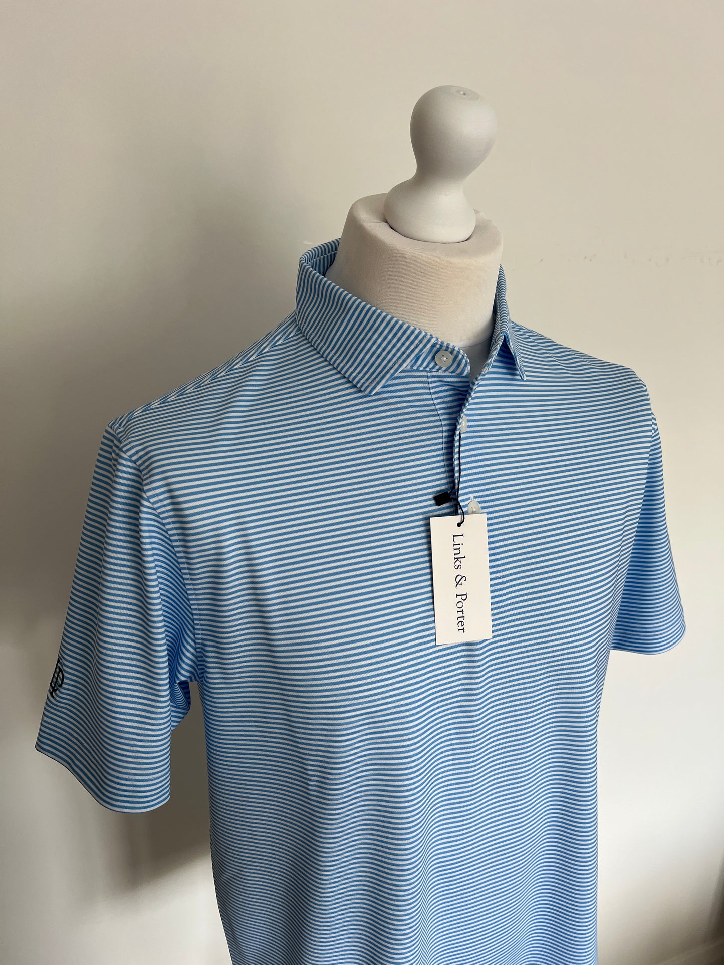 Classic Piqué Polo - Quilt Blue & White