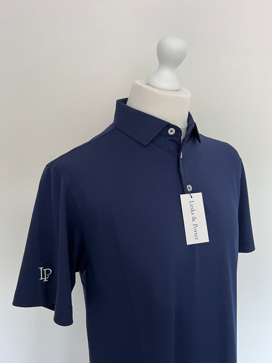 Classic Piqué Polo - Navy Blue