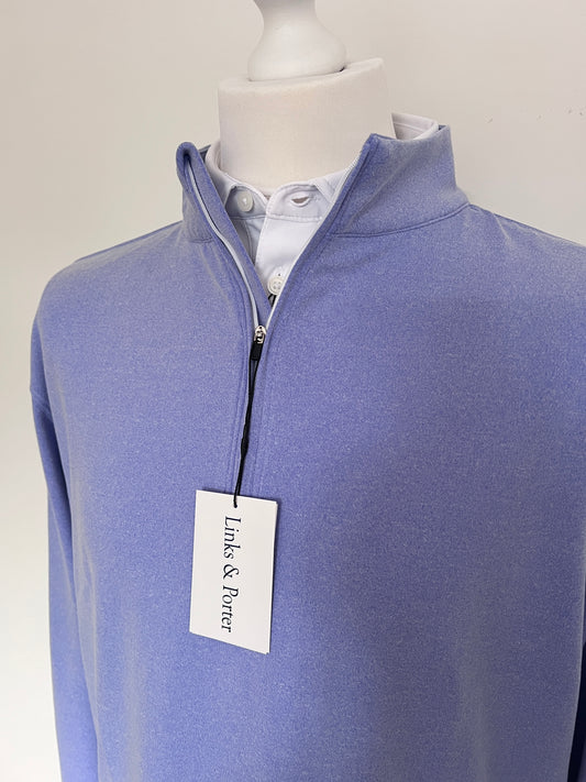 Performance Quarter Zip - Heathered Lilac