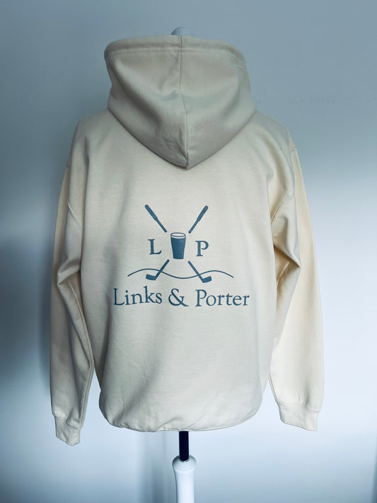 Porter Cream Hoodie with Rear Logo