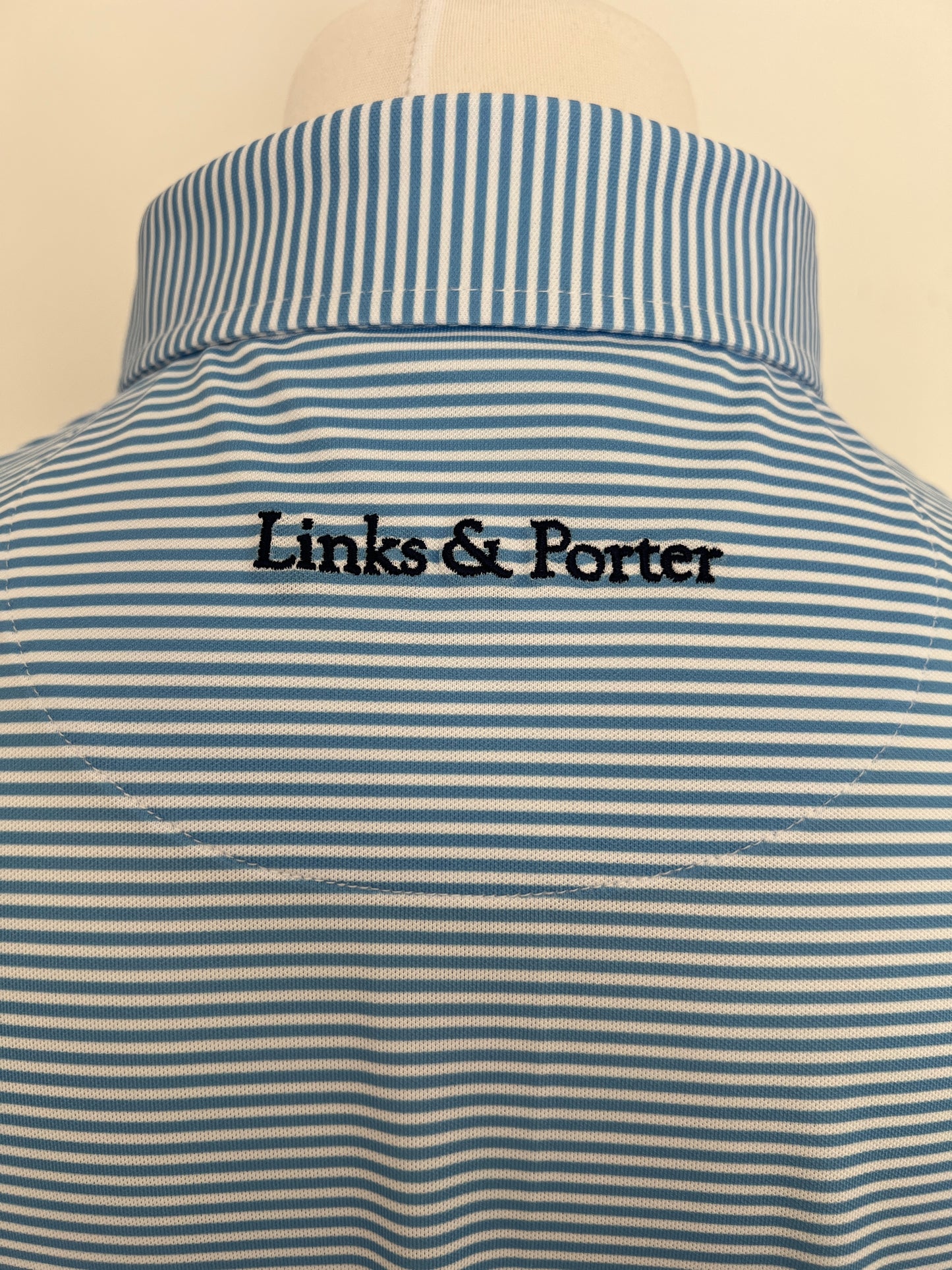 Classic Piqué Polo - Quilt Blue & White