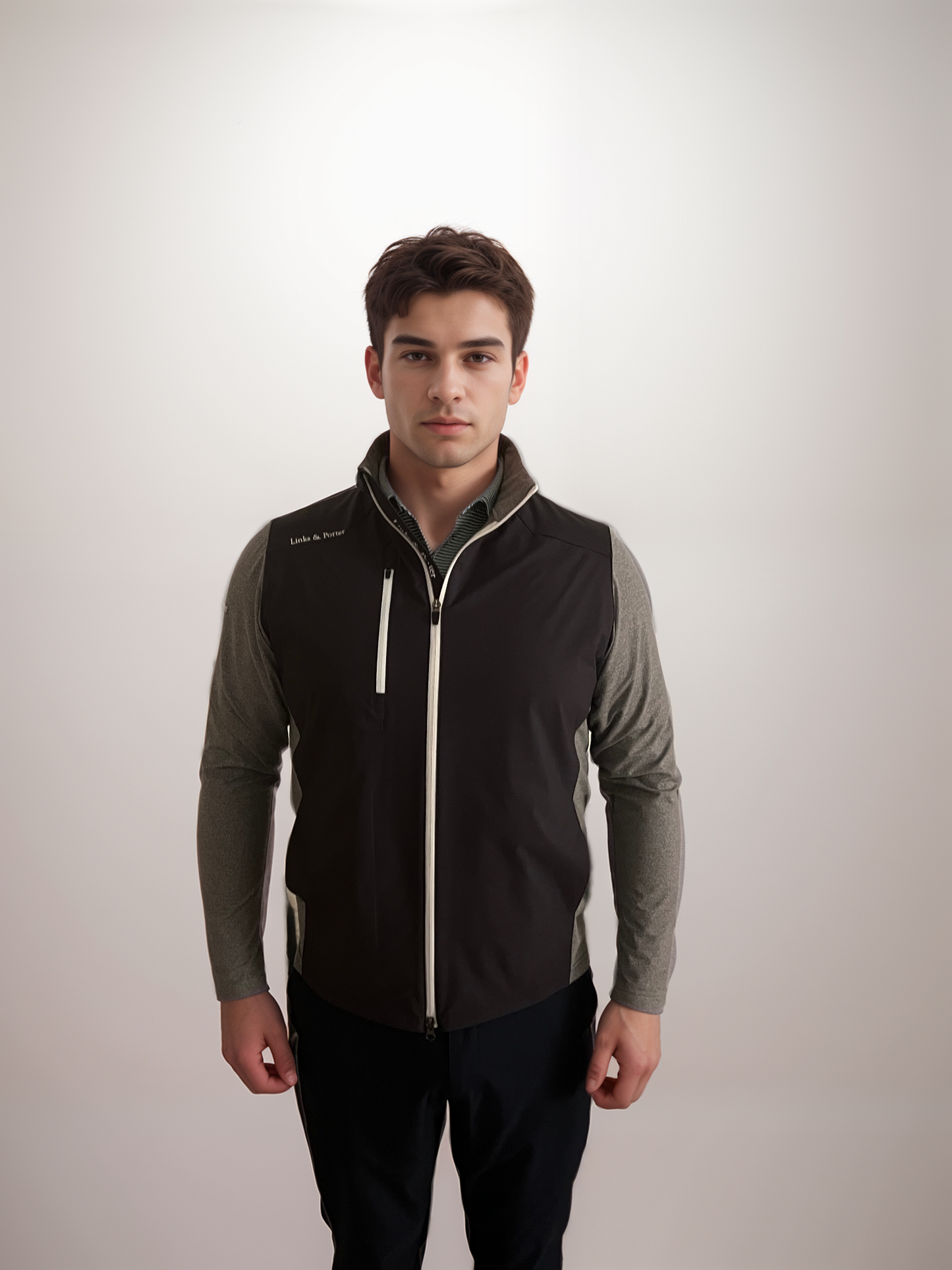 Performance Links Jacket - Charcoal & Grey
