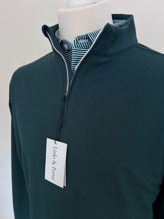 Performance Quarter Zip - Forest Green